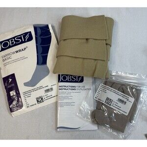 JOBST FarrowWrap Basic Leg Piece 30-40 mmHg Tan/Beige XS Tall NEW